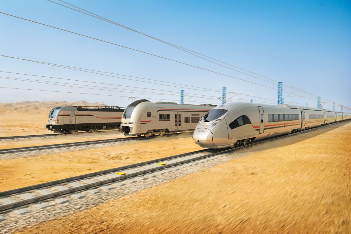 German company Siemens Mobility has signed a $4.5 billion contract with Egypt's National Authority for Tunnels to deliver the country's first high-speed and electrified train line (pictured in a rendering). The first 660-kilometer line will connect Cairo to new cities. <strong>See</strong> <strong>more Egyptian mega projects being built for the country's growing population. </strong>