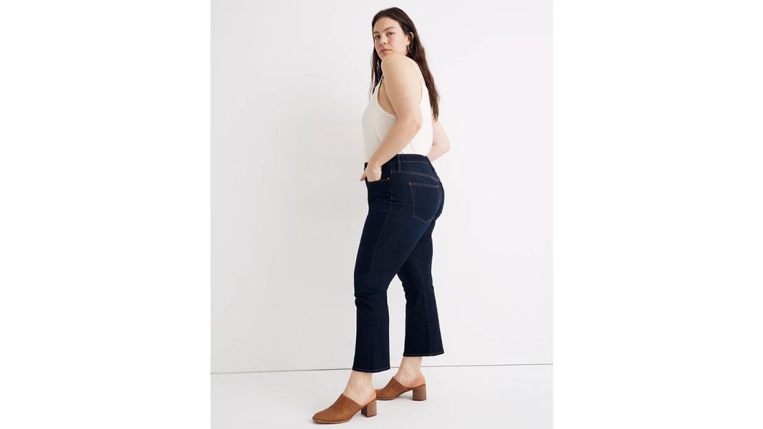 Curvy Cali Demi-Boot Jeans in Larkspur Wash: TENCEL Denim Edition