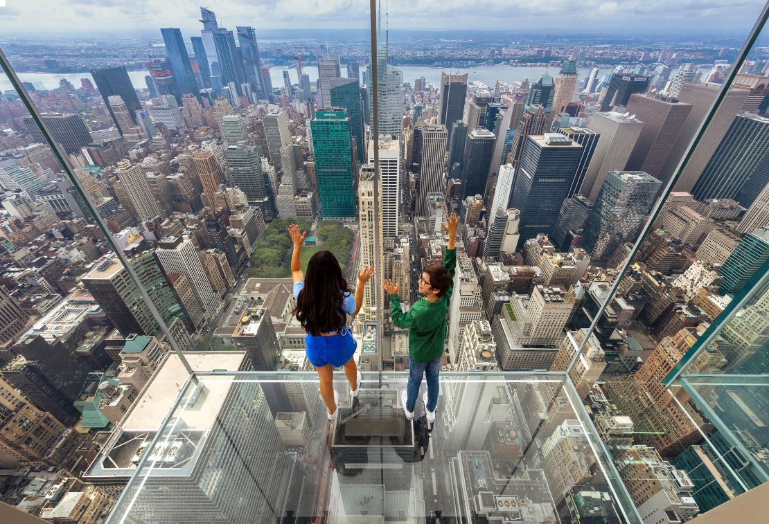 The attractions on offer include a glass elevator ride that travels 1,200 feet up the outside of the building.