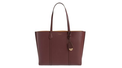 Tori Burch Perry Triple Compartment Leather Tote