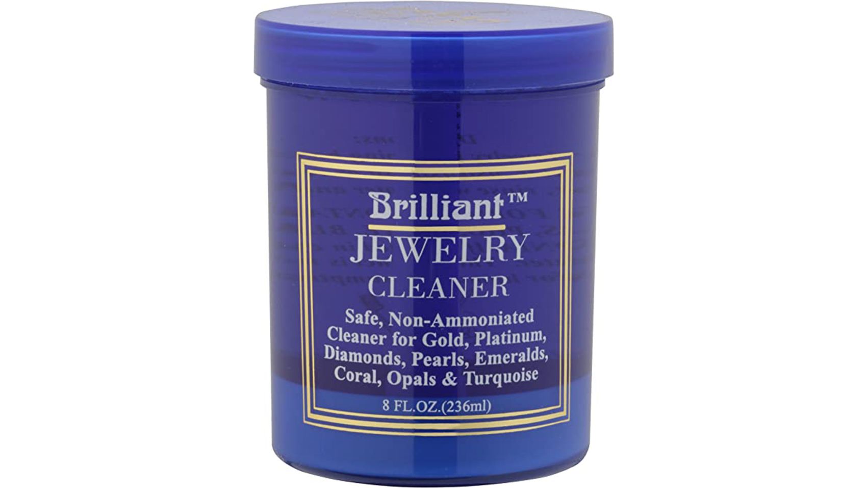 Brilliant Jewelry Cleaner, Blue & Silver Dip Cleaner, Black
