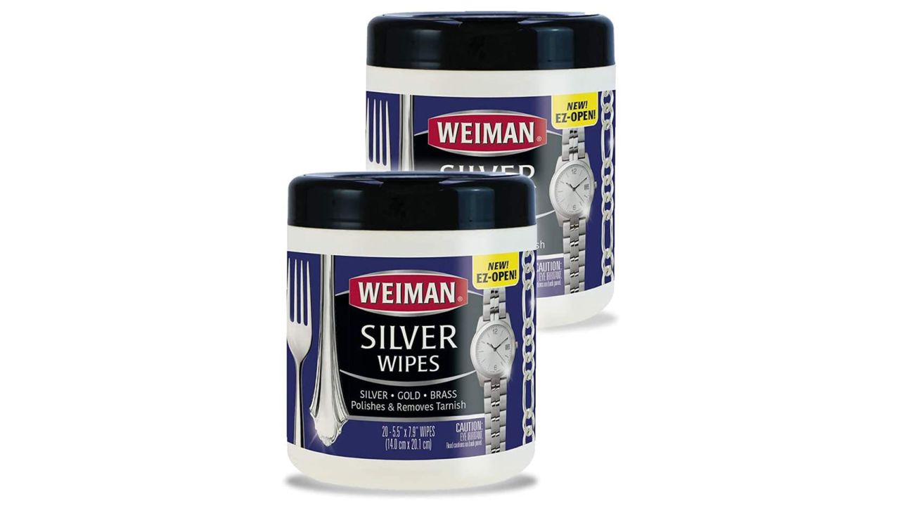 Weiman Jewelry Polish Cleaner and Tarnish Remover Wipes