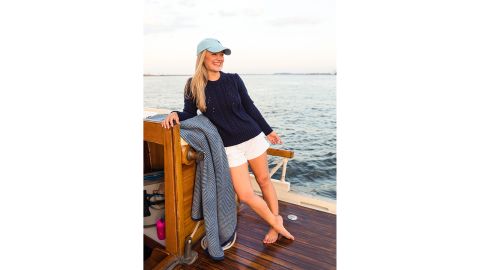 Chappywrap Harborview Herringbone Navy Original Blanket