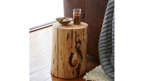 Natural Tree-Stump Side Table