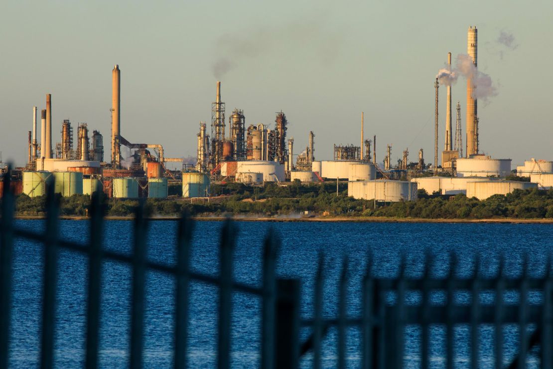 The Esso Fawley Oil Refinery, operated by ExxonMobil, in the UK.