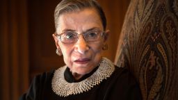 Supreme Court Justice Ruth Bader Ginsburg is photographed in the West conference room at the U.S. Supreme Court on Friday, August 30, 2013. 
