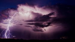 Lightning strike captured by photographer Mike Olbinski.