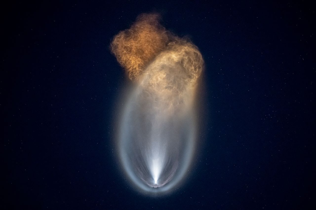 The main booster returns to Earth after a SpaceX rocket launched four people — none of whom are professional astronauts — into the planet's orbit on Wednesday, September 15. <a href="https://www.cnn.com/2021/09/15/us/gallery/spacex-tourism-flight-inspiration4/index.html" target="_blank">This mission,</a> dubbed Inspiration4, is the first orbital mission in the history of spaceflight to be staffed entirely by tourists or otherwise non-astronauts.