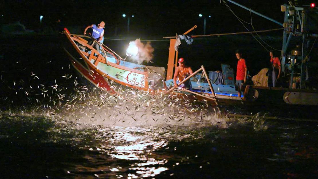 Taiwan's last remaining "fire fishing" boat.