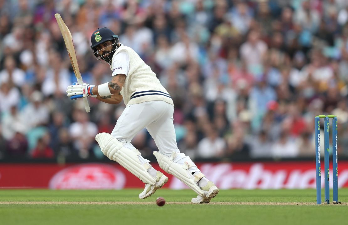 Kohli bats during day three of the fourth Test match between England and India.