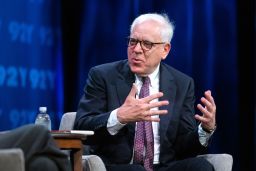David Rubenstein, co-chief executive officer of the Carlyle Group LP, speaks during an interview on The David Rubenstein Show in New York, U.S., on Monday, Sept. 13, 2021.