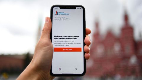 The "Navalny" app includes recommendations of the jailed Kremlin critic's tactical voting strategy.