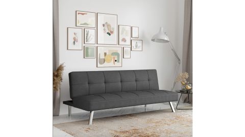 Serta Twin 66.1" Tufted Back Convertible Sofa