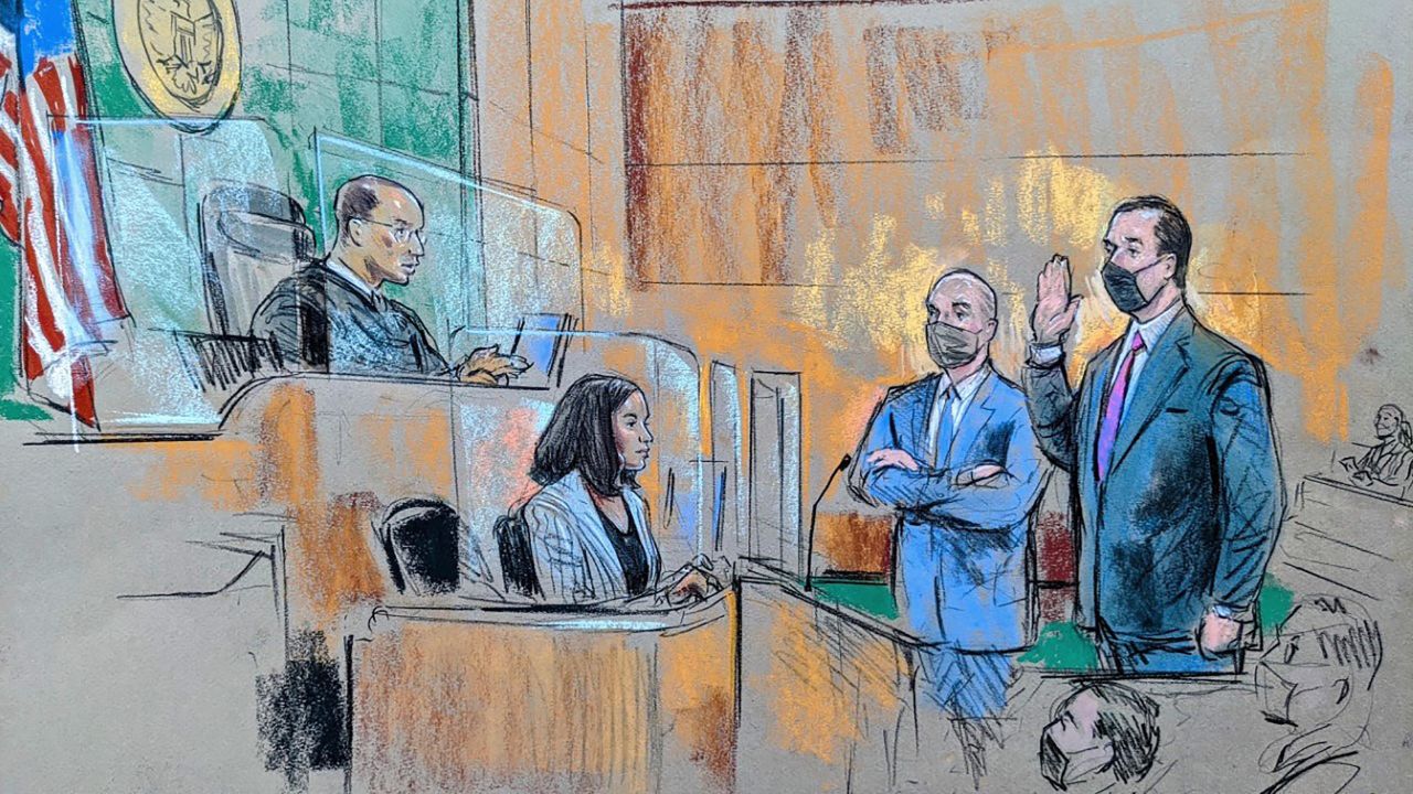 Michael Sussmann (R) appears in federal court in Washington, DC, Friday, September 17.