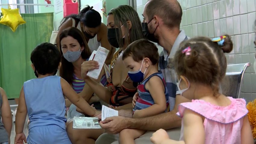 screengrab cuba children vaccination