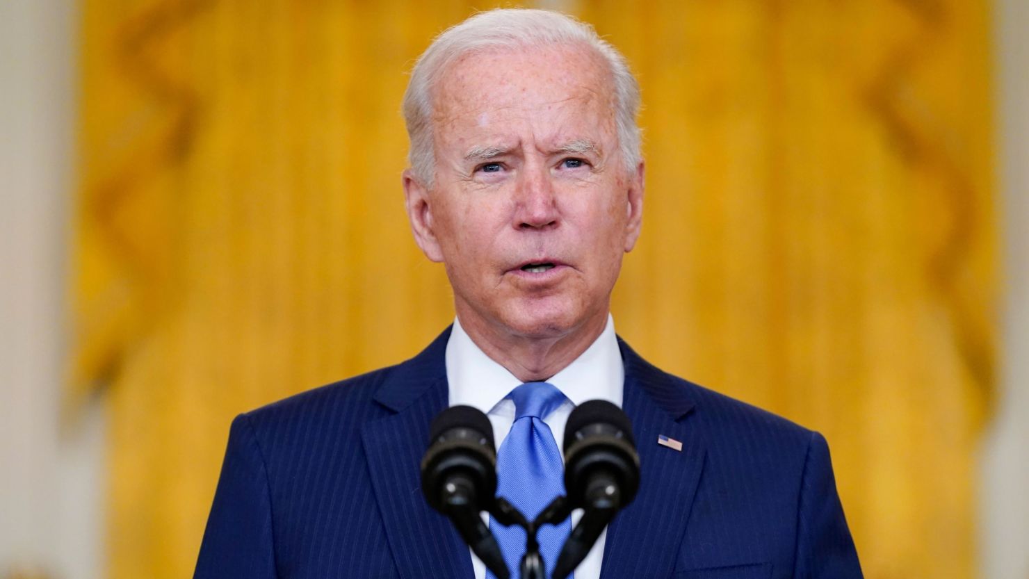 President Joe Biden delivers remarks on the economy in the East Room of the White House, Thursday, September 16, 2021, in Washington.