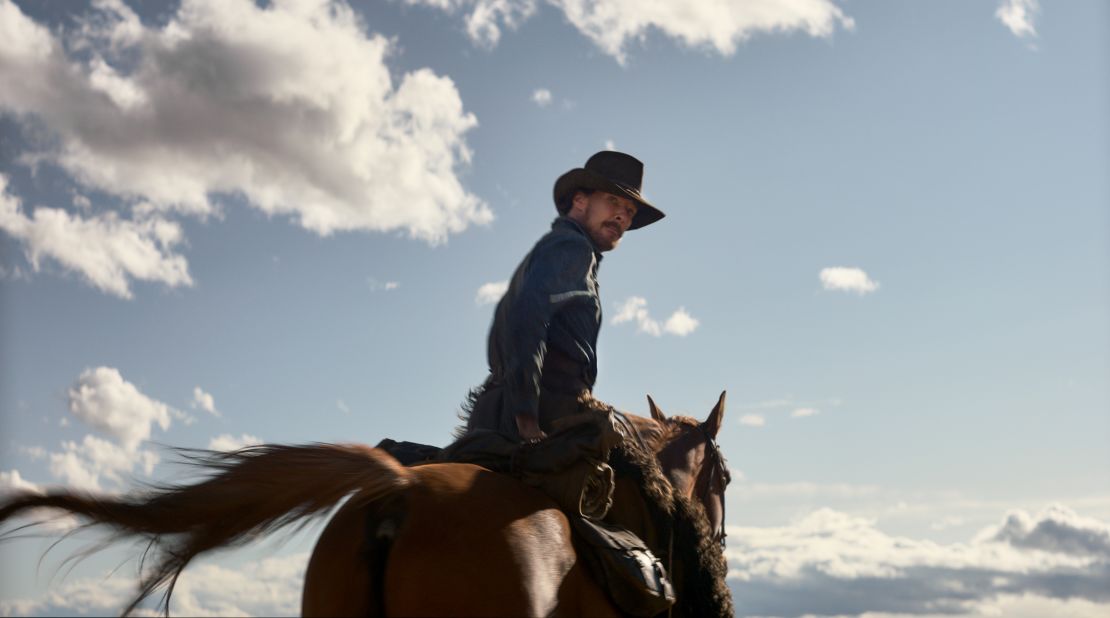Benedict Cumberbatch as rancher Phil Burbank in "The Power of the Dog."