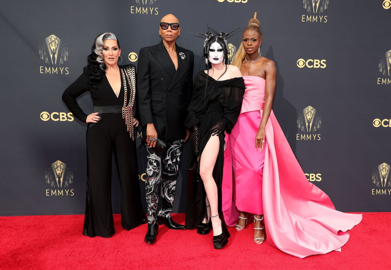 From left, Michelle Visage, RuPaul, Gottmik and Symone