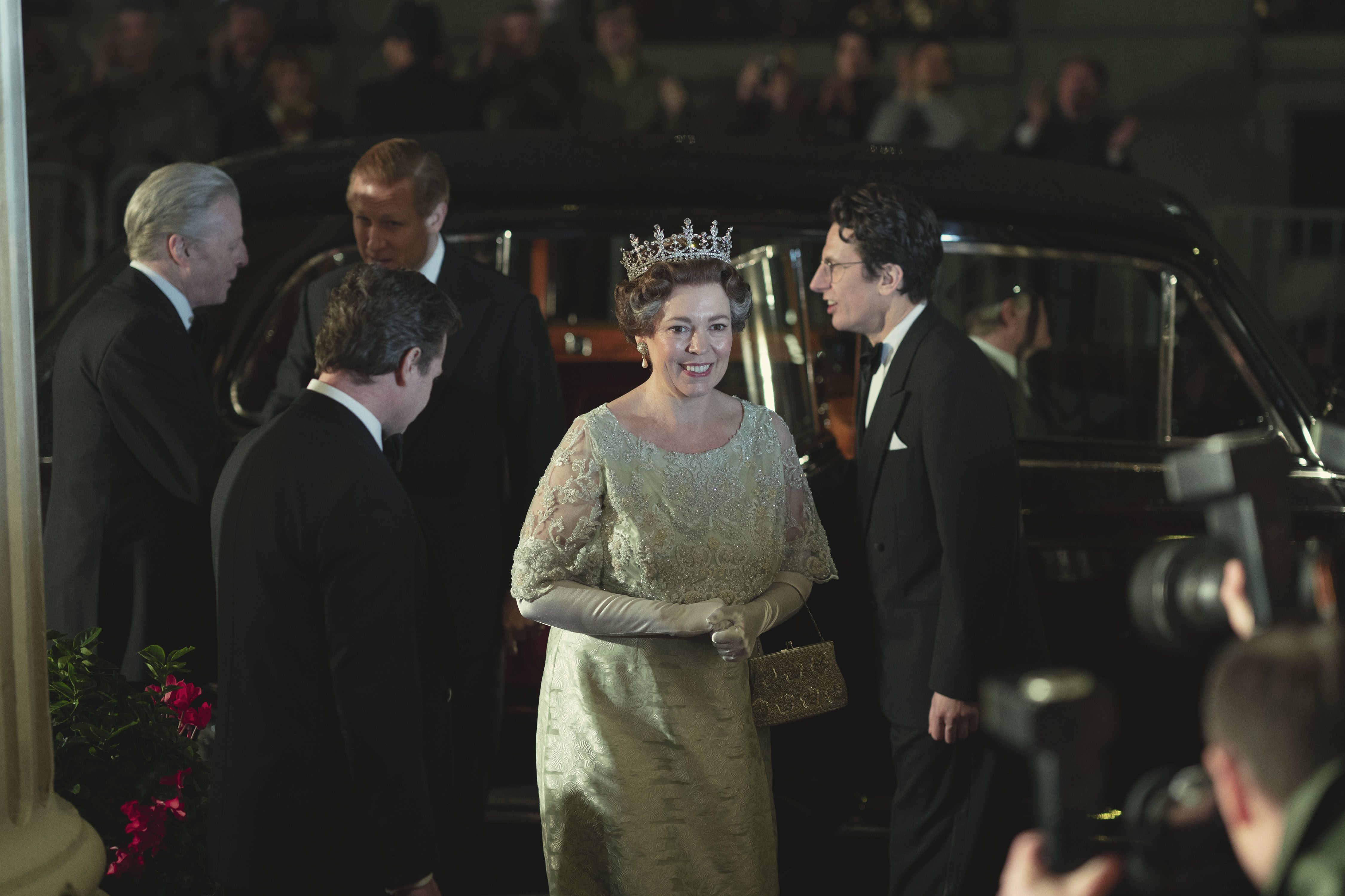The Crown's Claire Foy and Olivia Colman Honor Queen Elizabeth II