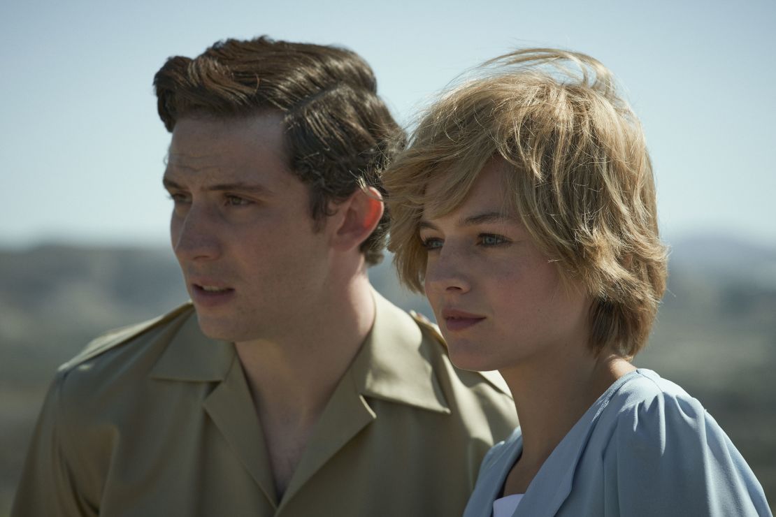 Josh O'Connor as Prince Charles and Emma Corrin as Princess Diana in 'The Crown,' last year's Emmy winner as best drama.
