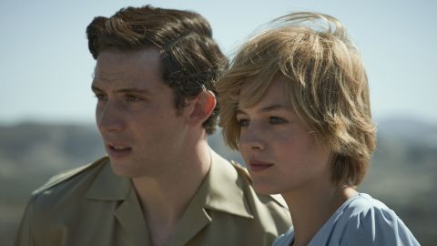 Josh O'Connor as Prince Charles and Emma Corrin as Princess Diana in 'The Crown,' last year's Emmy winner as best drama.