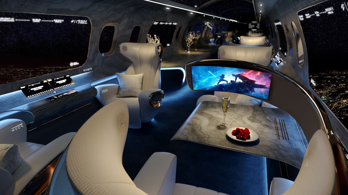 The Maverick Project is designed to suit a private jet space, but a commercial airplane offering is said to be coming soon.