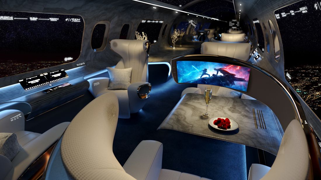 <strong>Private and commercial: </strong>Rosen envisages the Maverick Project working in a private jet space but the company also plans to exhibit a commercial version next year.