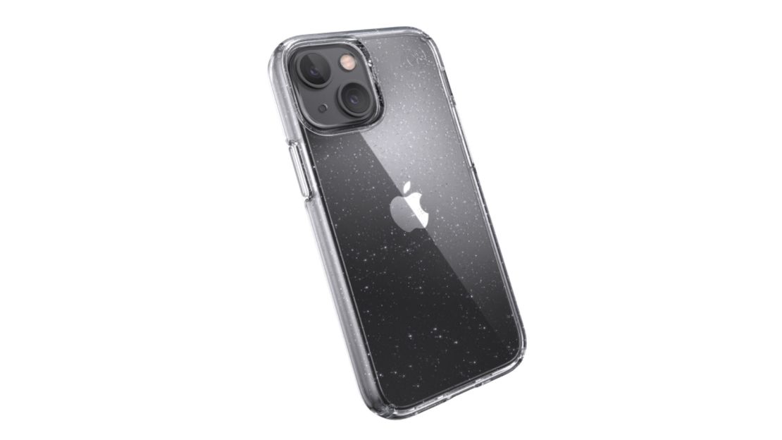 Supreme Black Marble White Web iPhone 13 Mini Clear Case