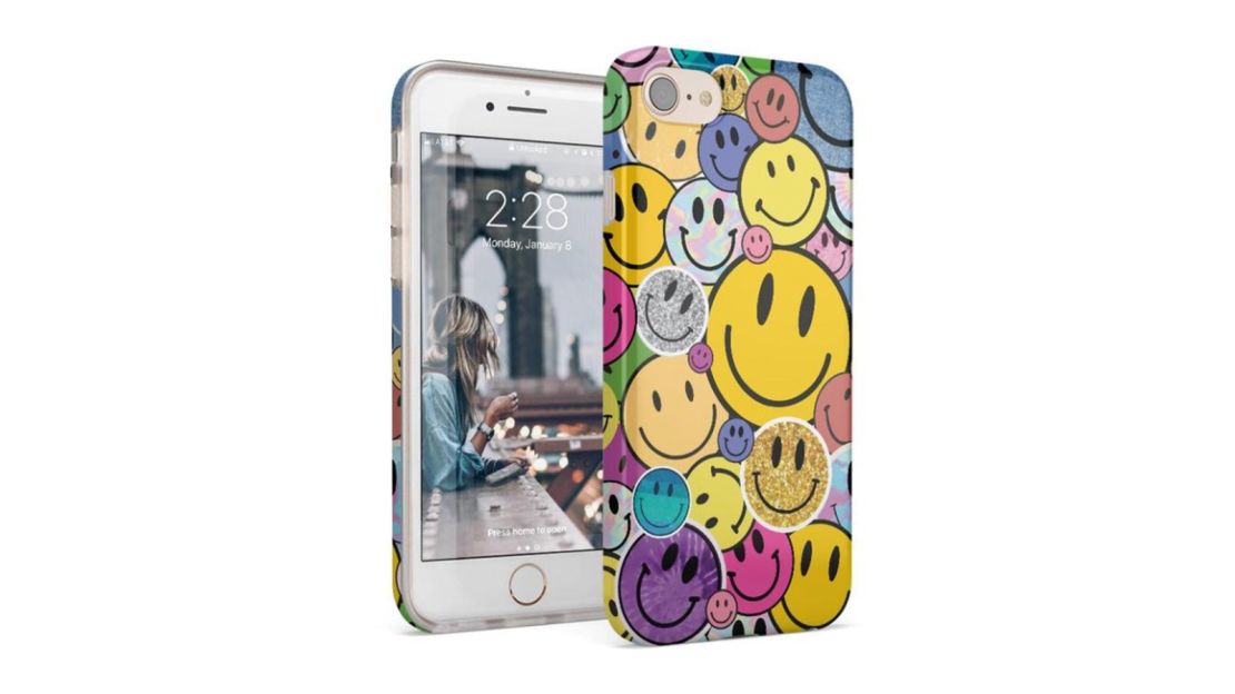 Smiley Face Sticker Case