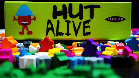 "Hut Alive," created by Ogbuagu in 2017, is an elimination card game for up to six players.