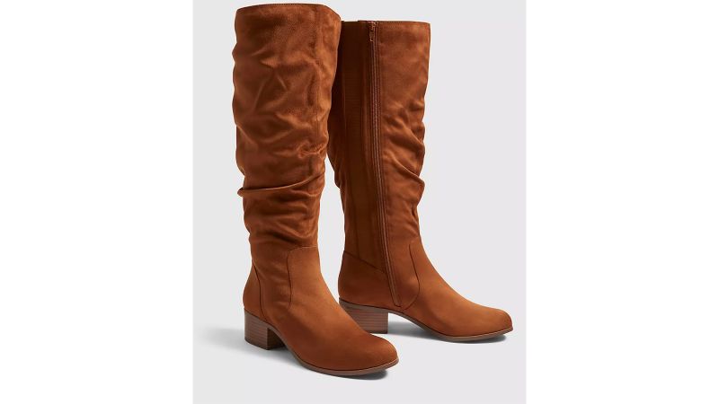 slouch boots wide width