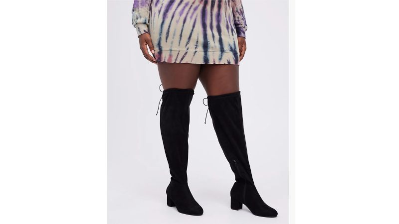 Wide leg over hotsell the knee heeled boots