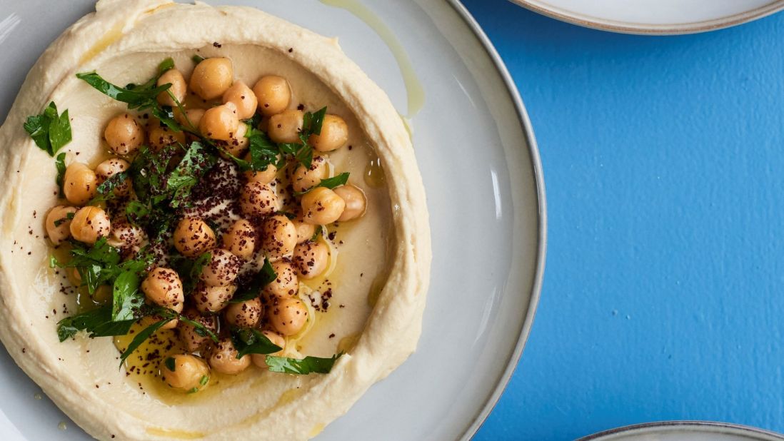 <strong>Sharing menu:</strong> Alarnab's menu -- which also includes hummus, pictured -- is designed for sharing.