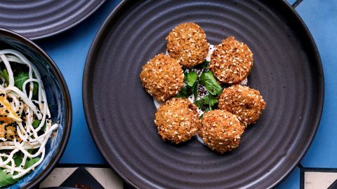 Alarnab's falafel is famous in London foodie circles.