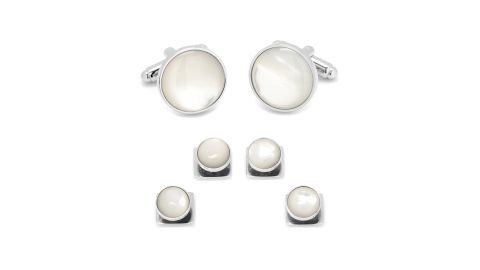 Cufflinks, Inc. Mother-of-Pearl Cuff Link and Stud Set
