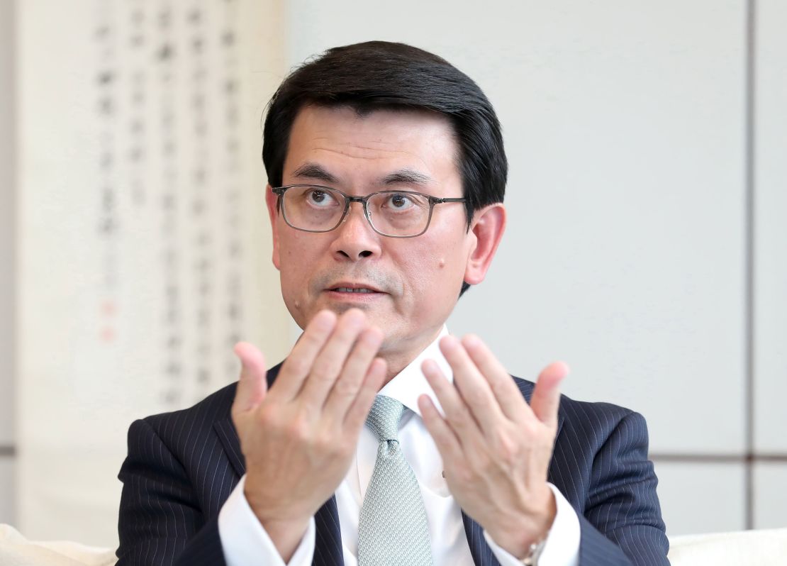 Edward Yau, Hong Kong's secretary for commerce and economic development, speaking in the city in September.