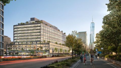 Rendering of the Manhattan office building Google has purchased for $2.1 billion.