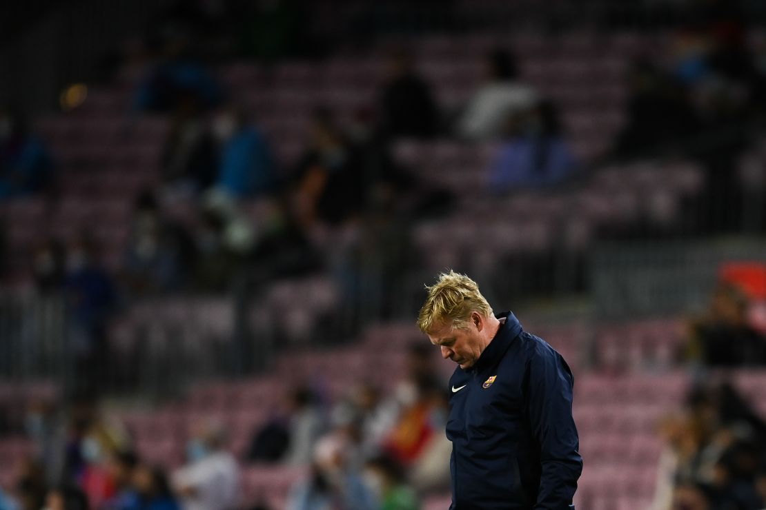Ronald Koeman looked dejected at full time.