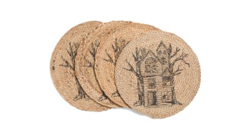 CR Curious by Cynthia Rowley Haunted House Placemats, Set of 4