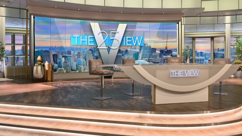The set of "The View" as the show marks its 25th season. 