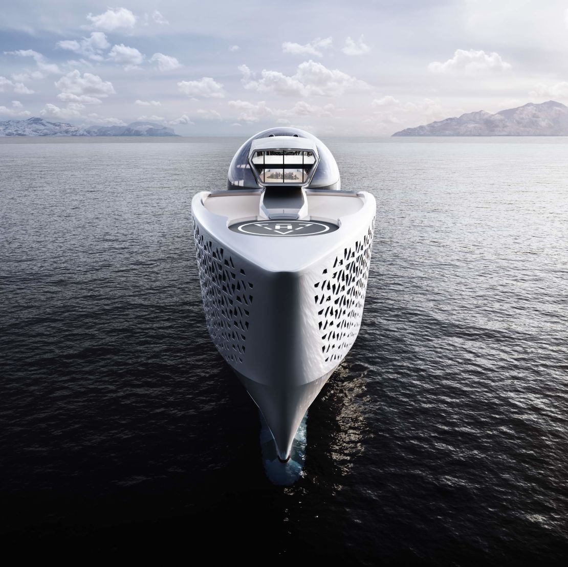 Designer Aaron Olivera says he hopes to power the vessel using experimental nuclear technology.