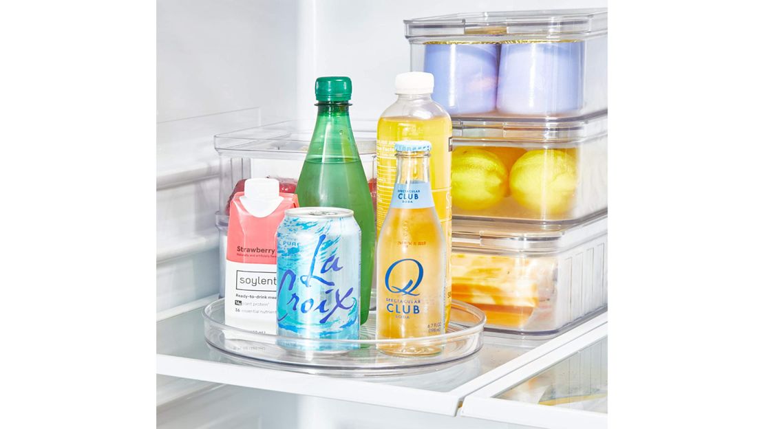 iDesign Linus Fridge Bins Soda Can Organizer with Shelf