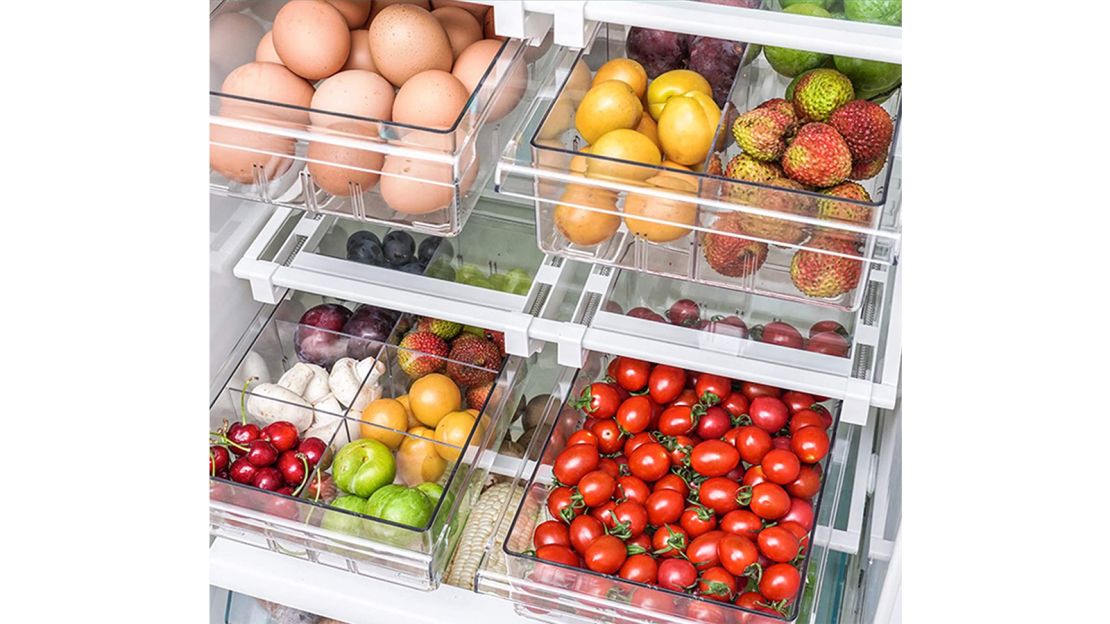 Fridge Drawer Organizer, Refrigerator Organization and Storage Box,  Refrigerator Drawers for Fruit and Vegetable – Warnacolor