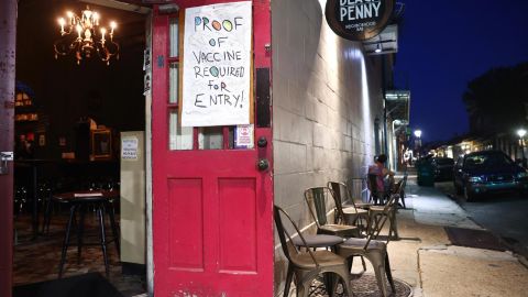 Restaurants in New Orleans and some other US cities require proof of vaccination.