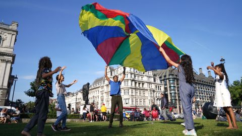 Children to gather at Parliament Square in London in early September to read their Letters to the Earth, ahead of the COP26 conference in Glasgow.