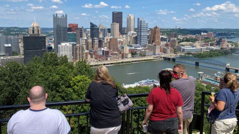 Visitors are likely to find smaller cities such as Pittsburgh, Pennsylvania, less crowded as the US reopens its borders. 