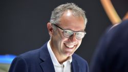 Lamborghini Chairman and CEO Stefano Domenicali attends a press day at the IAA Car Show in Frankfurt, on September 10, 2019. - Frankfurt's biennial International Auto Show (IAA) opens its doors to the public on September 12, 2019, but major foreign carmakers are staying away while climate demonstrators march outside -- forming a microcosm of the under-pressure industry's woes. (Photo by Tobias SCHWARZ / AFP)        (Photo credit should read TOBIAS SCHWARZ/AFP via Getty Images)