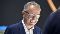 Lamborghini Chairman and CEO Stefano Domenicali attends a press day at the IAA Car Show in Frankfurt, on September 10, 2019. - Frankfurt's biennial International Auto Show (IAA) opens its doors to the public on September 12, 2019, but major foreign carmakers are staying away while climate demonstrators march outside -- forming a microcosm of the under-pressure industry's woes. (Photo by Tobias SCHWARZ / AFP) (Photo credit should read TOBIAS SCHWARZ/AFP via Getty Images)