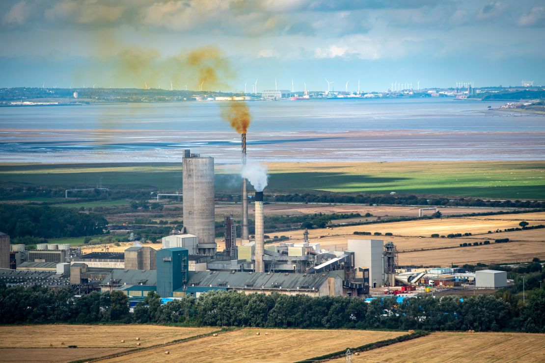 A fertilizer factory in Ince, United Kingdom, one of two shut down by CF Industries because of high natural gas prices. 