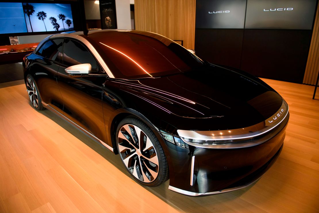 A Lucid Air is the most efficient electric car sold in the United States, according to EPA estimates.